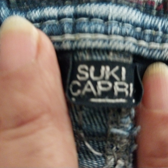 SILVER Jeans Suki Capri Women's Cropped Blue Denim - Picture 10 of 12